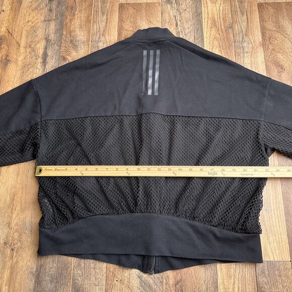 Adidas ID Mesh Bomber Jacket Women's XL Black Athletic Training‎ Soccer 6462 - Picture 11 of 13